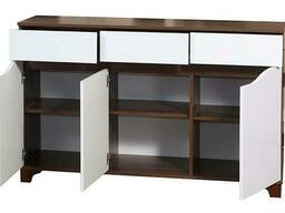 Комод Олмеко 30.06 Окинава, дуб кальяри/ белый глянец