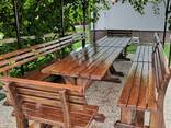 Комплект мебели для отдыха ( стол 2 скамьи) - фото 1