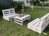 Комплект мебели из массива дерева ( Мебель из паллет ) - фото 1