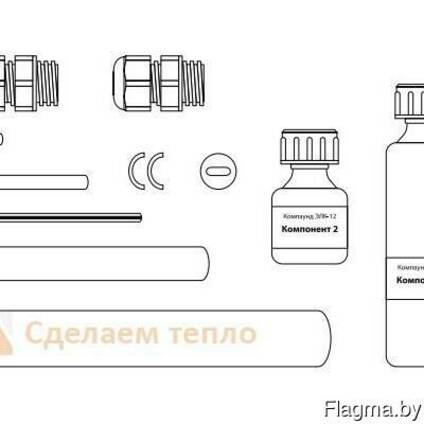 Комплект ремонтный для секций из бронированного кабеля (нагр. -нагр. )