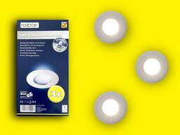 Комплект встраиваемых светодиодных светильников Flector, опт, сток из Германии
