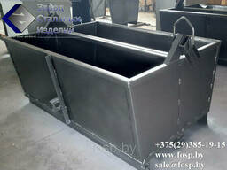 Контейнер челюстной 1.5 куб.м, без крышки, Сталь 2 мм. ( Контейнер грейферный )