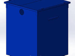 Контейнер для сбора отходов, с крышкой 0, 75 куб. м, Сталь 1.5 мм. ( ТБО, Стекло. ..