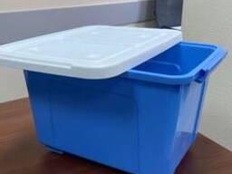 Контейнер пластиковый 15л (для хранения, цветной и прозрачный) 100% полипропилен