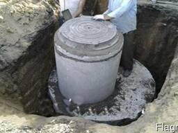 Копка колец под канализацию