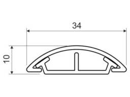 Короб Kopos LO 35х10 мм напольный светло-серый