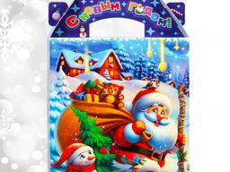 Коробка новогодняя подарочная