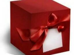 Коробка подарочная "Красный бант"