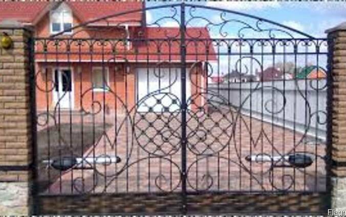 Кованые ворота распашные