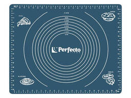 Коврик для теста с мерными делениями, силиконовый, 50х40 см, серия Bluestone, Perfecto. ..