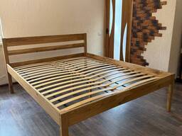 Кровать 2-х спальная, массив дуба (светлое масло)