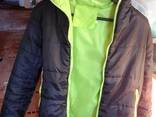 Куртка ветровка весенняя с капюшоном легкая двухсторонняя S 165 см - фото 1