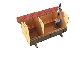 Баня бочка квадро 4 м