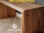 Лавка интерьерная из массива дуба 40 * 45 * 40 см. - фото 1