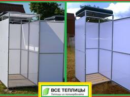 Летний душ в Гомеле с подогревом 1х1, с раздевалкой 1,2х1 и с тамбуром 2х1 бак от 55 л.
