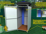 Летний душ в Гомеле с подогревом 1х1, с раздевалкой 1,2х1 и с тамбуром 2х1 бак от 55 л. - фото 1