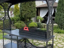 Мангал кованный с крышей