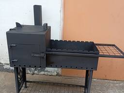 Мангал с печкой под казан