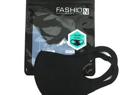 Маска многоразовая неопреновая FASHION MASK (черная)