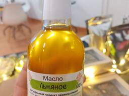 Масло льняное холодного отжима , под заказ