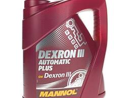 Масло трансмиссионное MANNOL Automatik Plus ATF Dexron III (Декстрон 3) 4 литра, канистра