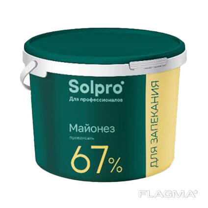 Майонез 67%, 10л/9,6 кг, SolPro