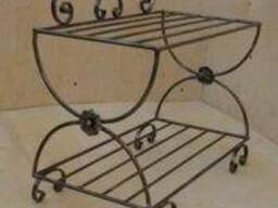 Металлическая подставка для обуви "Улыбка" ПО5