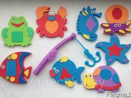 Мини коврики пазлы для ванной комнаты с удочкой.