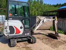 Миниэкскаватор Bobcat E19 в аренду с водителем.
