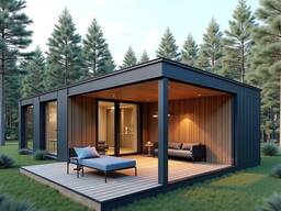 Модульный, мобильный дом на металлокаркасе под ключ.