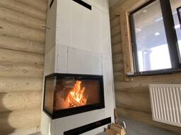 Монтаж камина / конвекционный короб