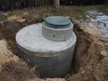 Монтаж канализации , кольца железобетонные - фото 3