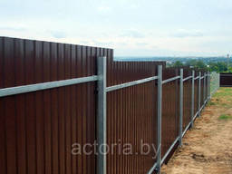 Монтаж забора