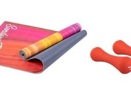 Набор для фитнеса Sundays Fitness Набор гантелей IR92004-D 2х2кг + Коврик Dunes IR97567...