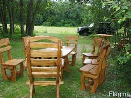 Набор мебели из натурального дерева