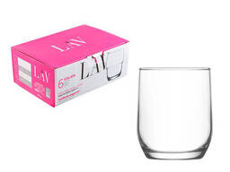 Набор стаканов для виски, 6 шт. , 315 мл, серия Sude, LAV