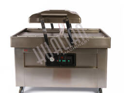 Напольная двухкамерная вакуум-упаковочная машина DZQ-500/2SB SS (нерж. , газ)