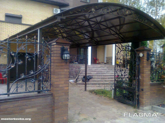 Навес металлический для авто - купить в Москве, цены в интернет-магазине Идеальн