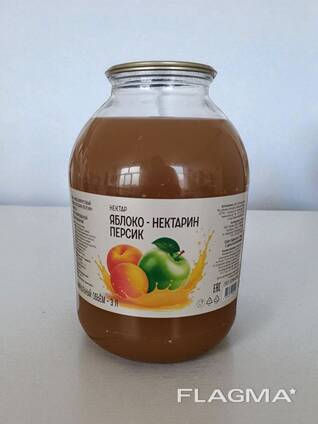 Нектар "Яблоко-нектарин-персик" 3л оптом