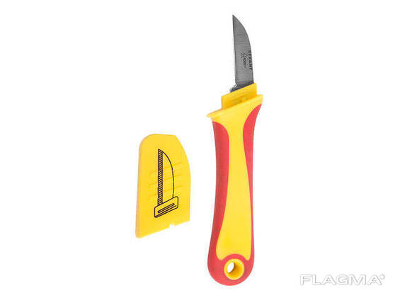 Нож монтажника нержавеющая сталь прямое лезвие Rexant