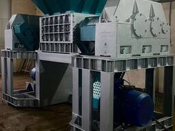 Двухвальный промышленный шредер для КГО и ТБО