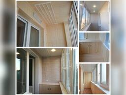 Обшивка вагонкой, отделка пластиком, утепление, рамы