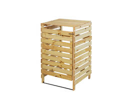 Ограждение из дерева для мусорных контейнеров