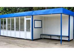 Остановочный павильон, из металла