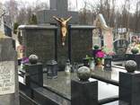Ограда на кладбище из гранита установка под ключ. Лида и рн - фото 2