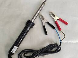 Паяльник автомобильный 40Вт/12В с зажимами типа «крокодил» на от аккумулятора