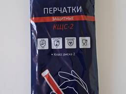 Перчатки КЩС тип 2, чёрные, 0,38 мм, р-р L, XL