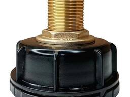 Переходник для еврокуба 50 мм с отводом латунь 3/4″