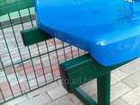 Пластиковое кресло на стальной опоре , секционное - фото 3