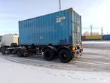 Перевозка 20-футового контейнера на 6-ти метровой площадке (под срез) по Минску и Беларуси - фото 1